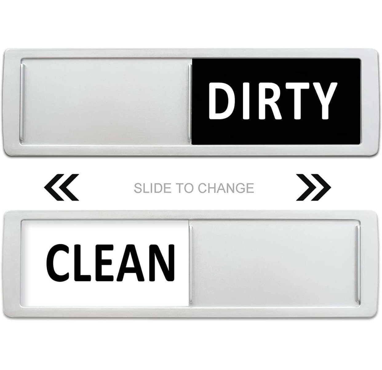  Dishwasher Clean Dirty Magnet Sign, Wooden Clean Dirty Sign for  Dishwasher, Clean and Dirty Signs for Kitchen Dishwashers, No-Scratch  Dishwasher Magnet Slide (Black) : Home & Kitchen