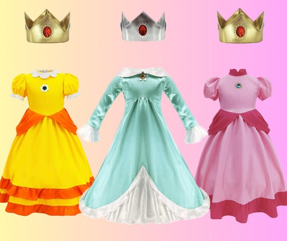 Rosalina Costume Dress for Kids, Princess Peach Dress Up, Super Mario  Party, Womens Halloween Costume, Cosplay Costume -  Norway