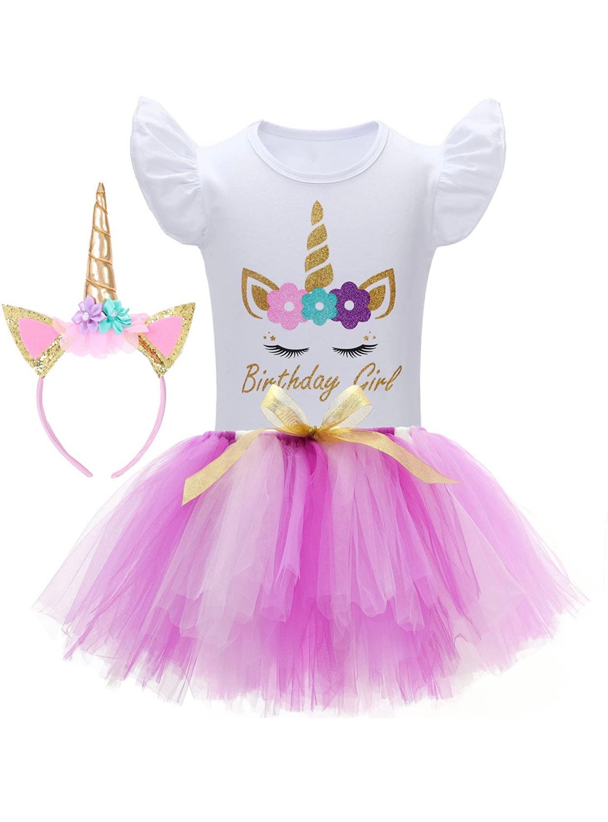 Unicorn birthday outfit 8 year old Clearance