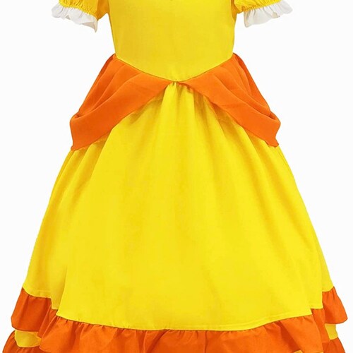 Princess Peach costume apron for women, Princess Peach dress up apron, Super Mario party, womens Halloween costume, cosplay shops costume