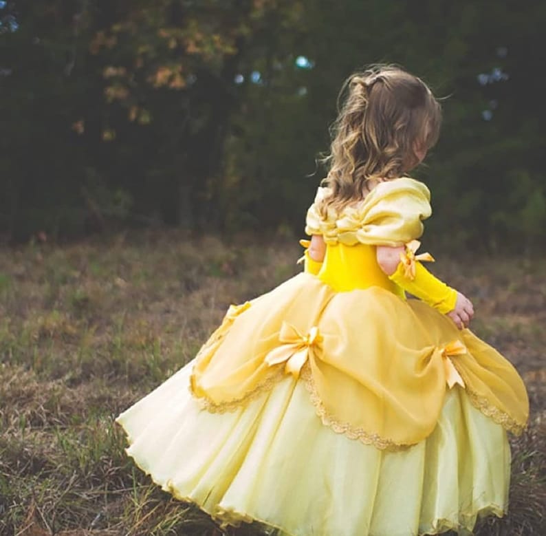 Belle Dress Disney Princess Dress Beauty and the Beast Belle Etsy