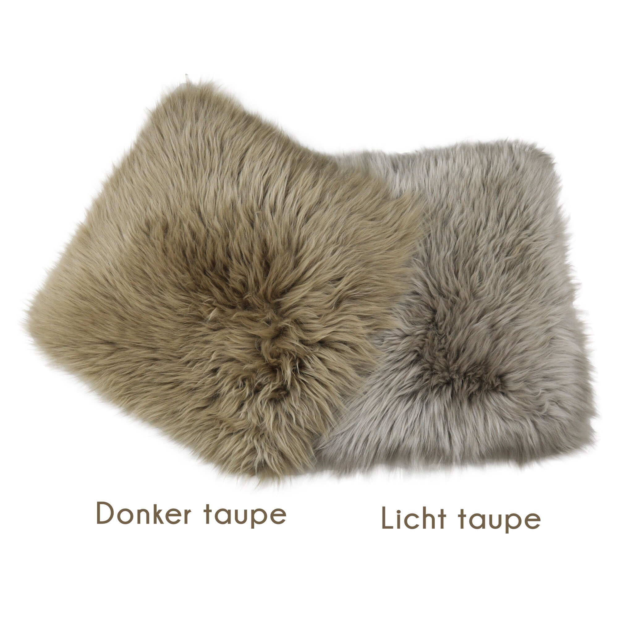 Sheepskin Chair Cushion Taupe Square Seat Cushion Sheepskin Etsy