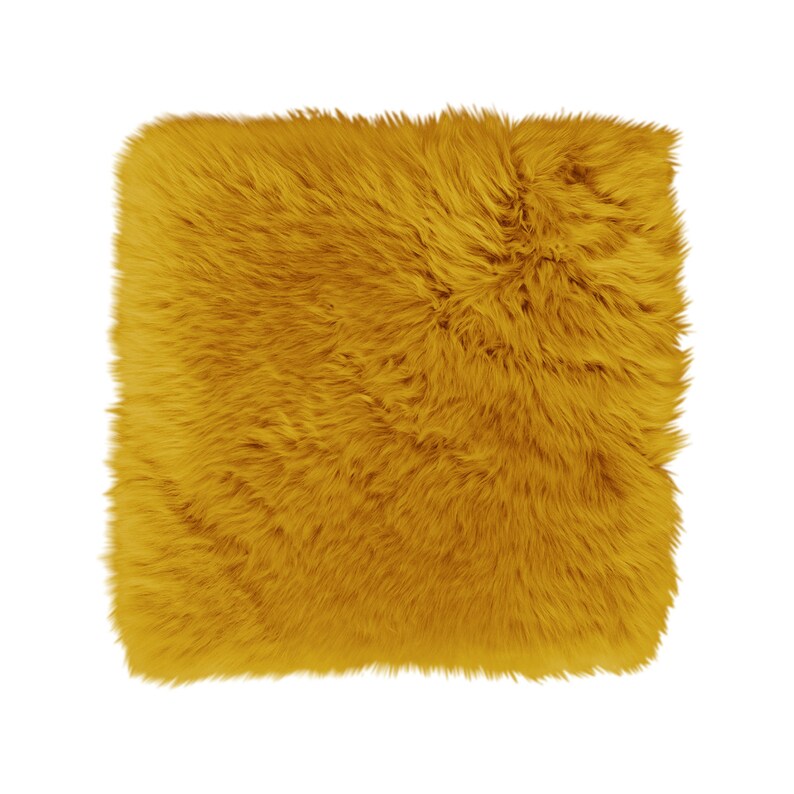 Sheepskin Chair Cushion Pink Square Seat Cushion Sheepskin Etsy UK