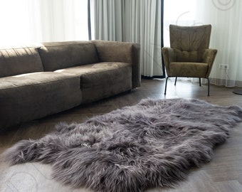 Dutchskins Sheepskin rug gray 140 x 210 cm Icelandic / Sheepskin rug gray 140 x 210 cm