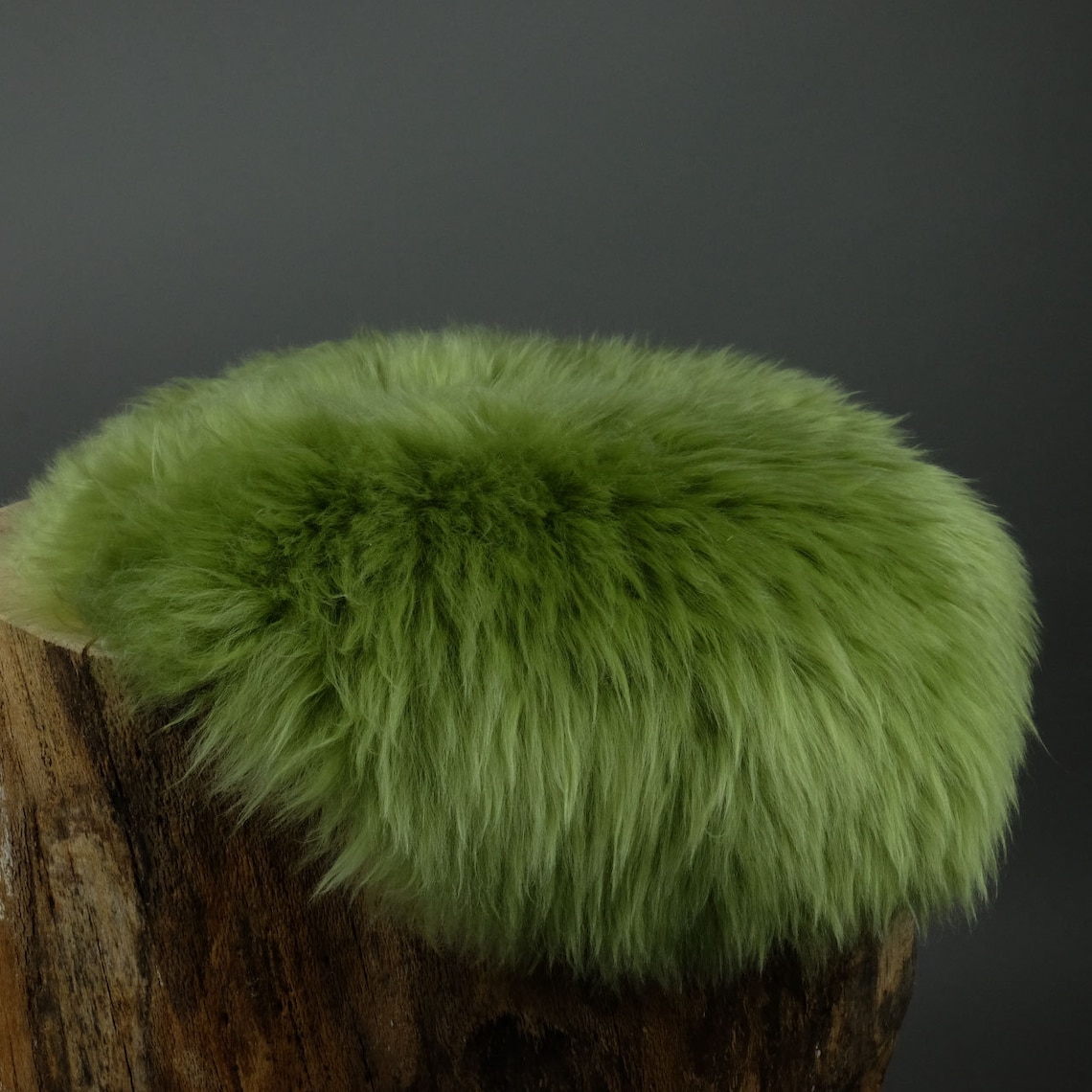 Sheepskin Chair Cushion Green Sheepskin Seat Cushion Seat Etsy