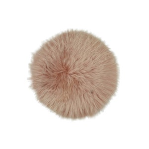 Dutchskins Sheepskin chair cushion pink - sheepskin seat cushion - seat cushion - sheepskin chair pad pink