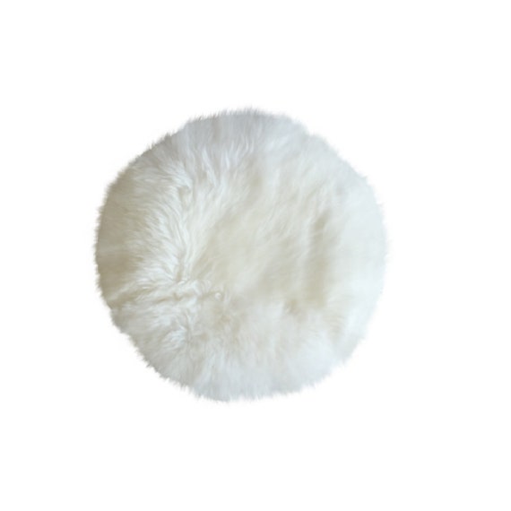 Sheepskin Chair Cushion White Seat Cushion Sheepskin Seat Etsy