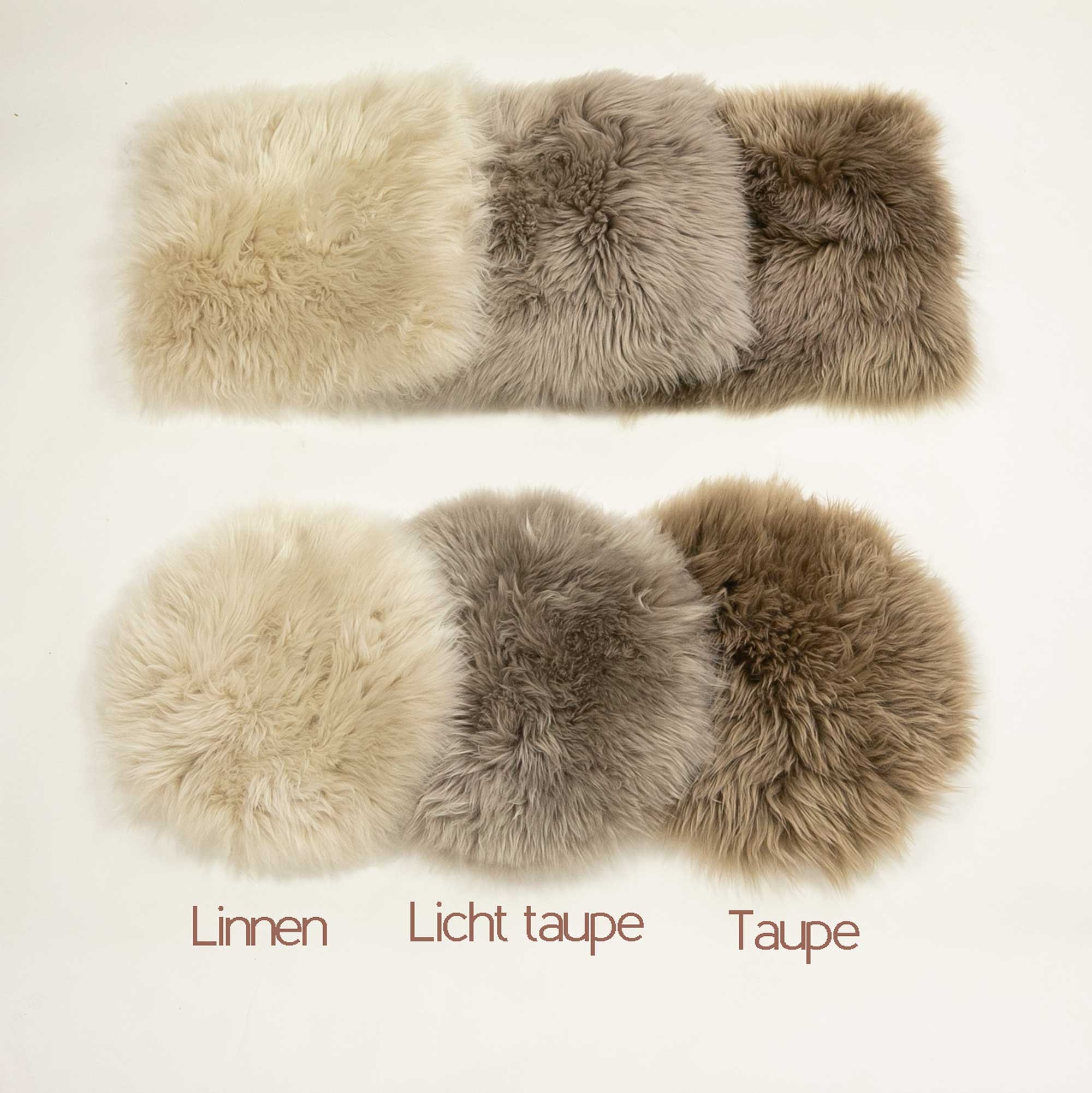 Sheepskin Chair Cushion Taupe Square Seat Cushion Sheepskin Etsy