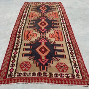 Turkish Kilim, Vintage Kilim, Large Kilim, Anatolian Kilim, Rugs For Bedroom, Decorative Kilim, Red Kilim, Organic Kilim, Dining Room Kilim,