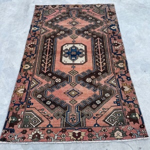 Area Rug, Vintage Rug, Turkish Rug, Oushak Rug, Rugs For Bedroom, 4.2x6.2 ft Orange Rug, Distressed Anatolian Rugs, Vintage Decor,