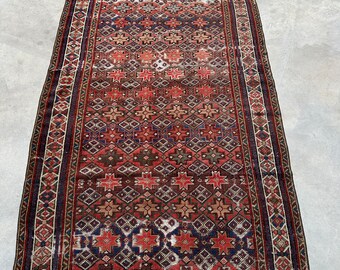 Vintage Rug, Turkish Rug, Accent Rug, Antique Anatolian Rug, Rugs For Living Room, 3.5x5 ft Pink Rug, Bedroom Rug, Tribal Turkish Rug,