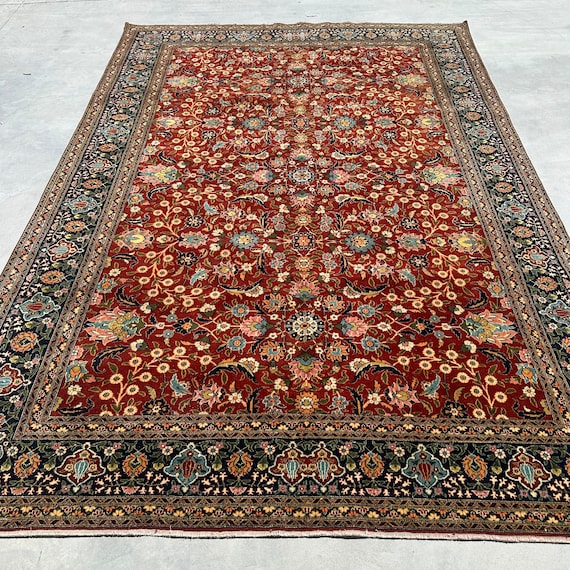 Großer Türkischer Teppich 200x240, Roter Wollteppich