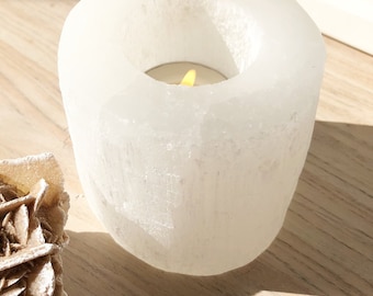 Special Selenite Candle Holder