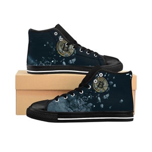 Bitcoin Galaxy Men&#39;s High-Top Sneakers