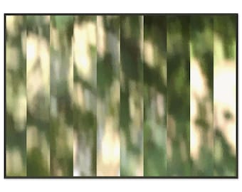 Shattered Green - Metal Framed Poster Museum-Quality Matte Paper - 3 sizes possible