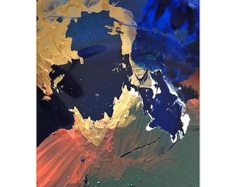 Painter's Palette - Aluminum Print- Abstract - Picture of Original Acrylic Painting - 50 x 70 cm / 20x28″