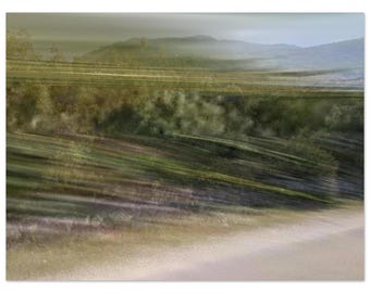 Fine Art Poster - Green Montenegro - abstract - Photo Art - Photo Art - DIN A1 - 70 x 50 cm - 28x20" - Frame it yourself - Wood will fit