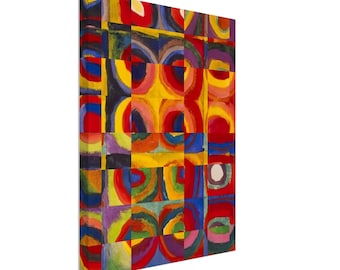 Kandinsky Hommage - Canvas - PopArt - 3 sizes - from 30 x 40 cm - Colorful decoration for your home - Own creation, no AI
