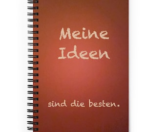 IDEAS book - never lose an idea again with this spiral notebook