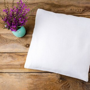 Elegant Comfort 24 x 24 Throw Pillow Inserts - 2-Pack Pillow Insert Poly-Cotton Shell with Siliconized Fiber Filling - Square Form Decorative for