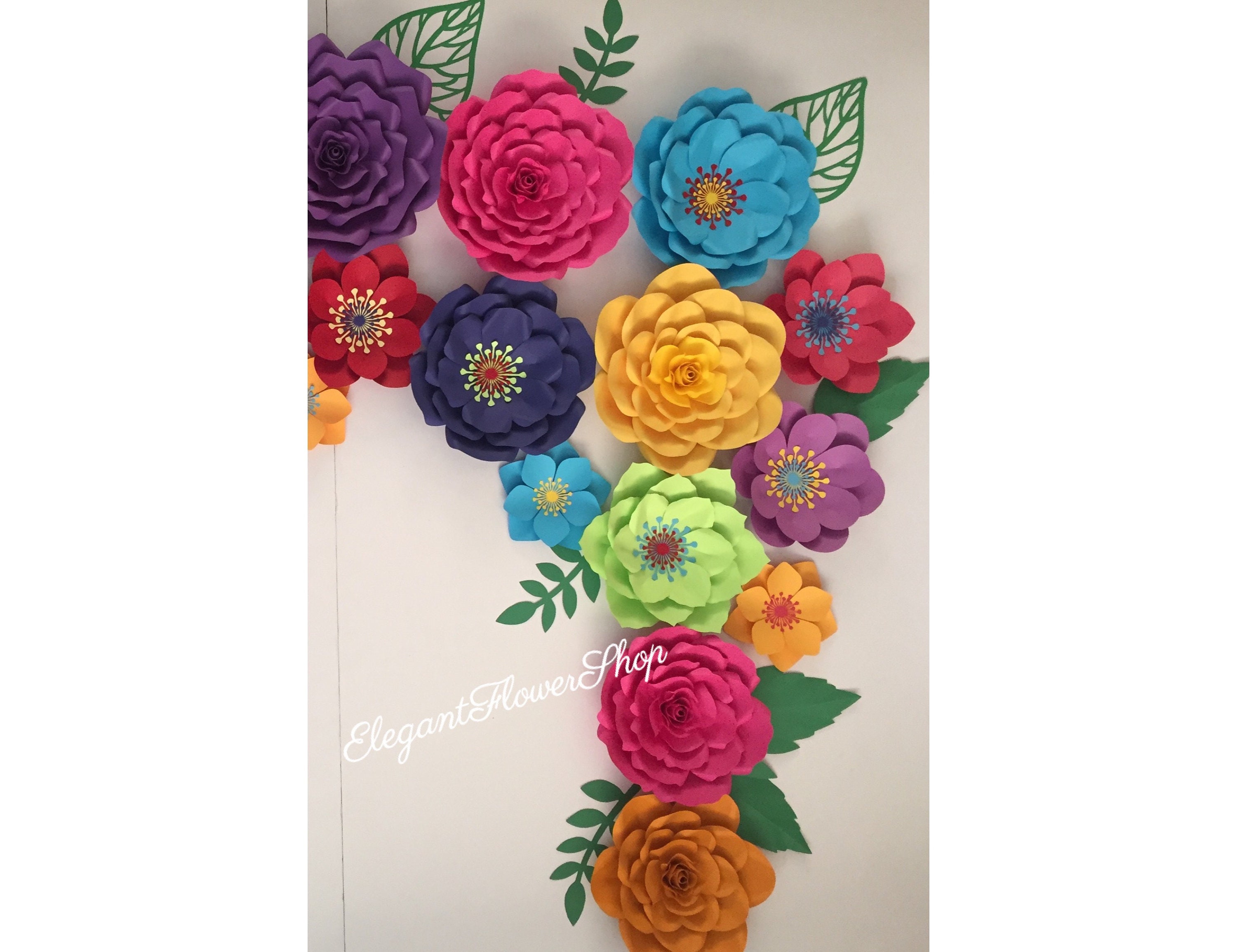 Fiesta (Mexican) Paper Flowers for a backdrop for Sale in Chicago, IL -  OfferUp