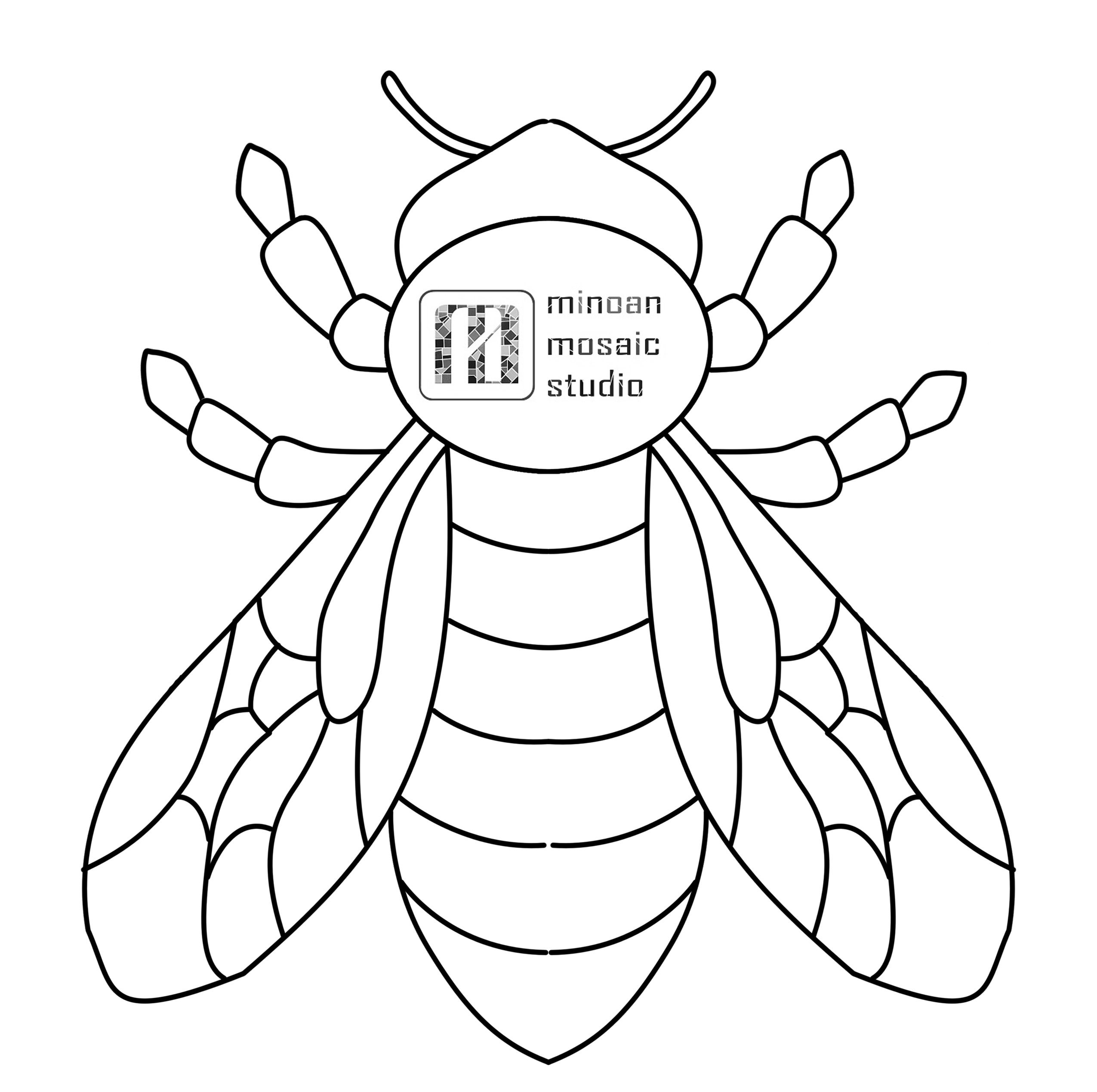 Bee DIY Mosaic Kit Blue Sky Mosaic Gift Etsy UK