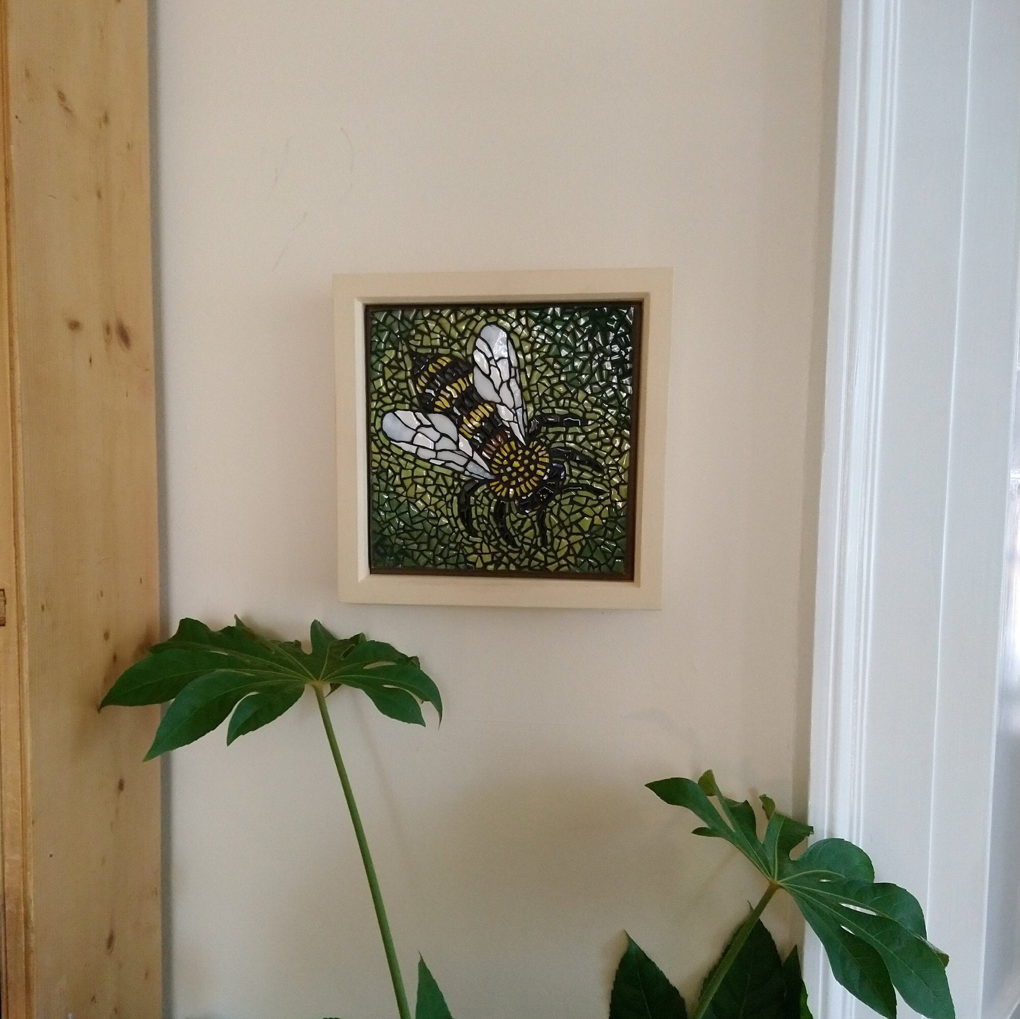 Mosaico de abejas Arte de la pared de abejas Mosaico de | Etsy