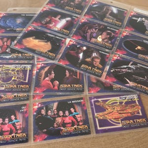 190 Vintage Star Trek Trading Cards  Deep Space Nine Trading Cards By Sky Box - Sky Box Master Series Paramount Studios - Stored In Plastic