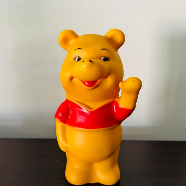 Classic Winnie The Pooh Vintage Figure Hard Plastic Stand Up Figure Vintage Disneyana