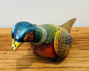 Tin Litho Wind Up Pheasant Bird Made In Germany