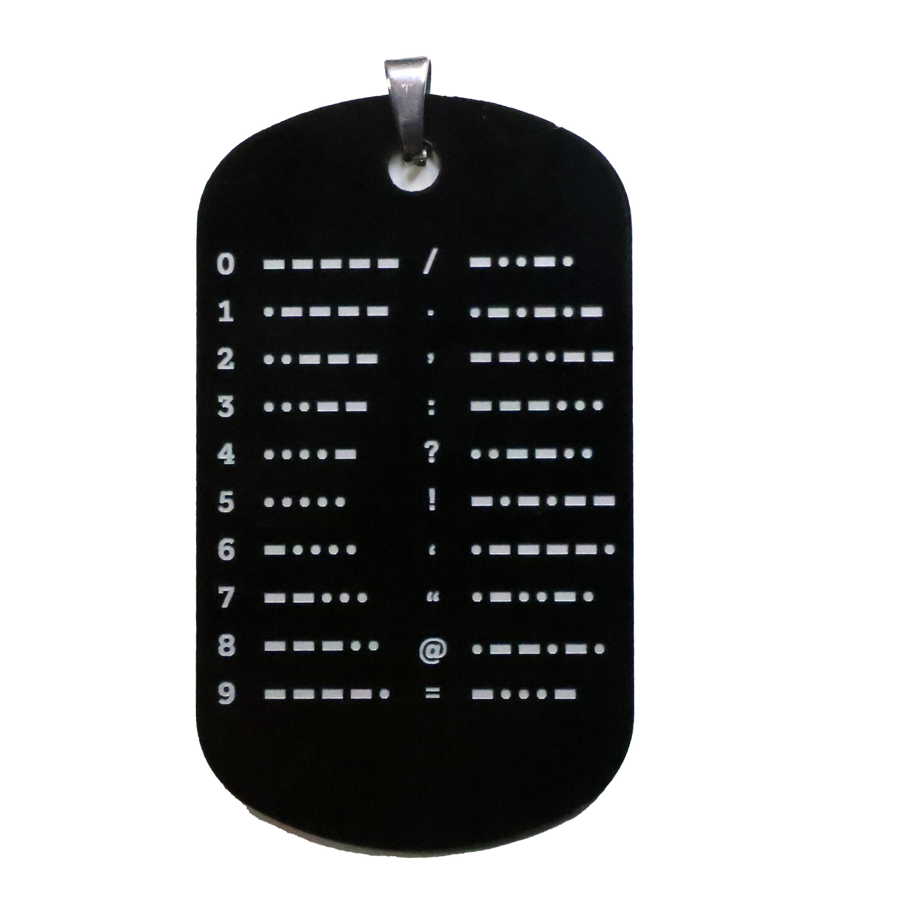 Morse Code Keychain Chart CW Reference Learn Morse Code - Etsy