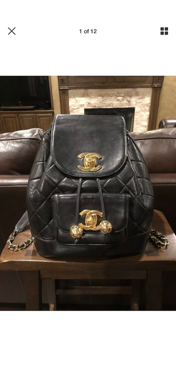 Authentic vintage Chanel backpack