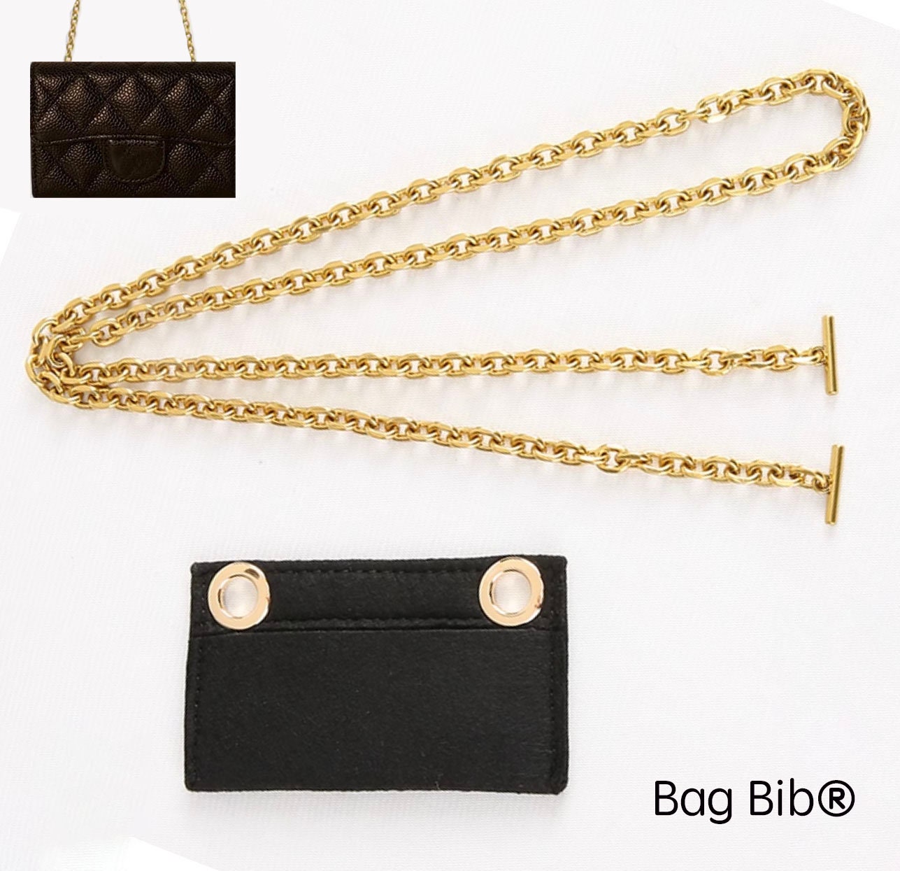 Chanel Shorten clasp for Chanel chain, Luxury, Bags & Wallets on Carousell