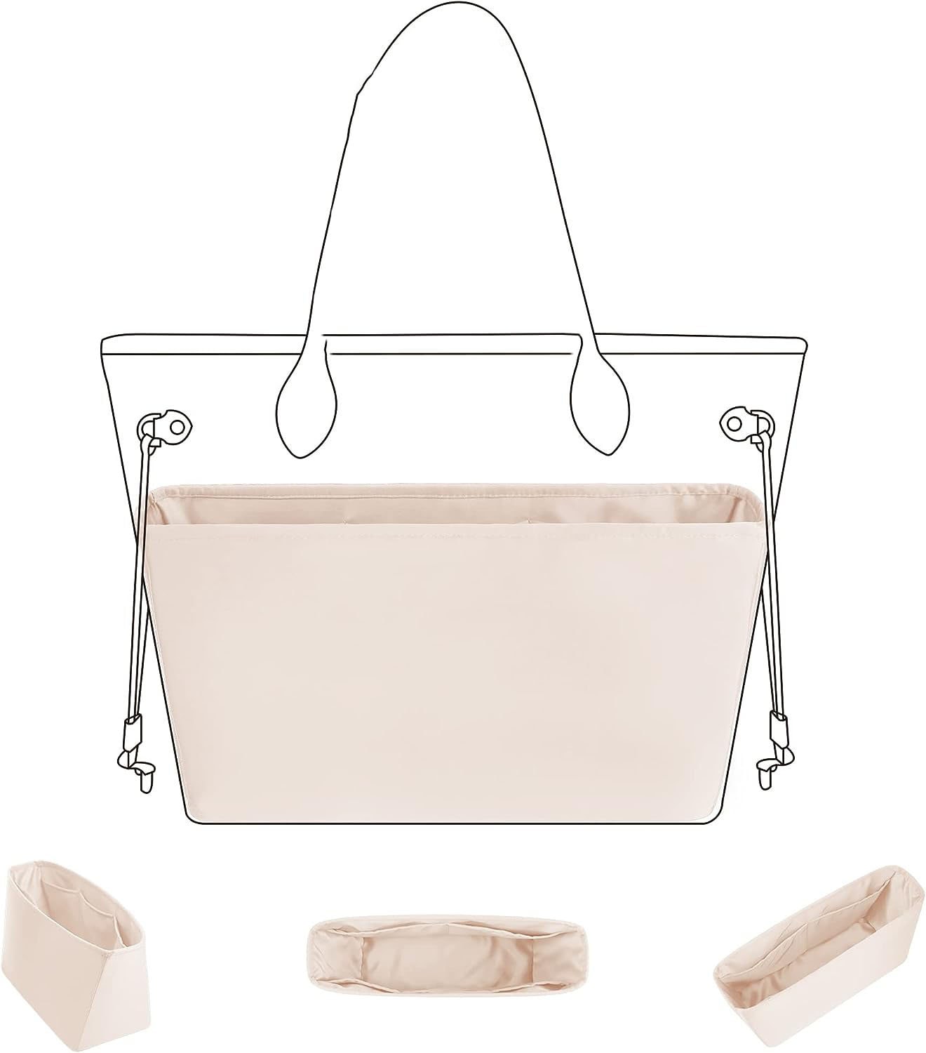 LV NEVERFULL MM PM GM suitable purse organizer 🔥❤️#luxurybag