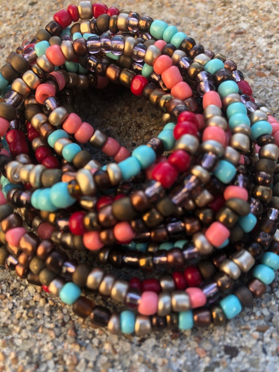 Copper waist online beads
