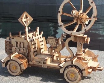 DIY Wooden 3D Mechanical Model Kit (Rambler Rover Space Hunting)