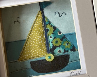 Little Sail Boat Framed Picture