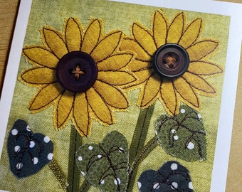 Sunflower Greeting Card (Print)