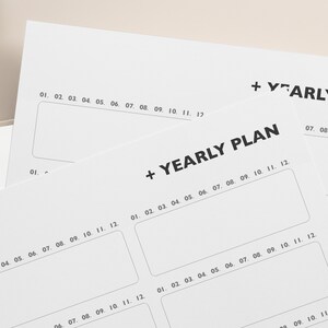 Printable Planner/year at a Glance Printable/yearly Planner Printable ...