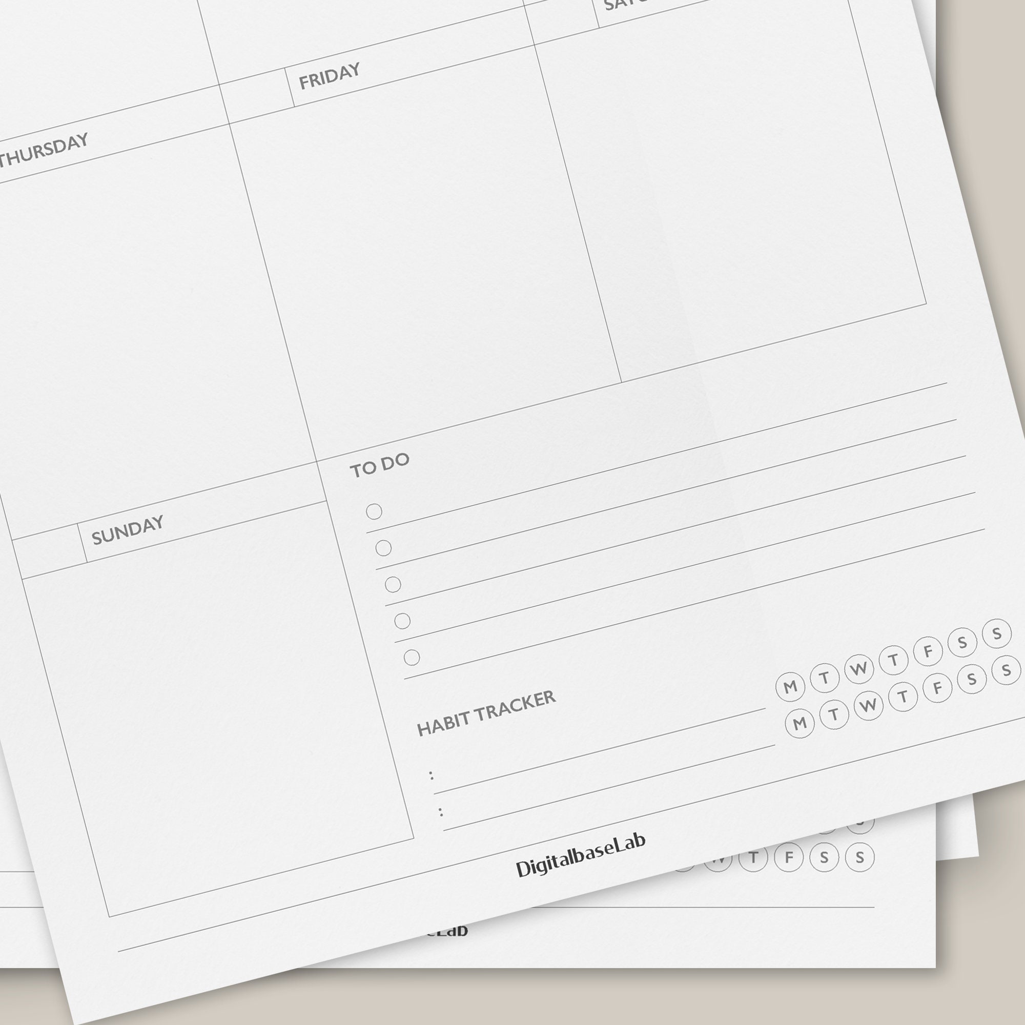Weekly Planner Printable/ Planner Inserts/ Planner Pages/ Undated Planner/ Perpetual Layout/ A4 ...
