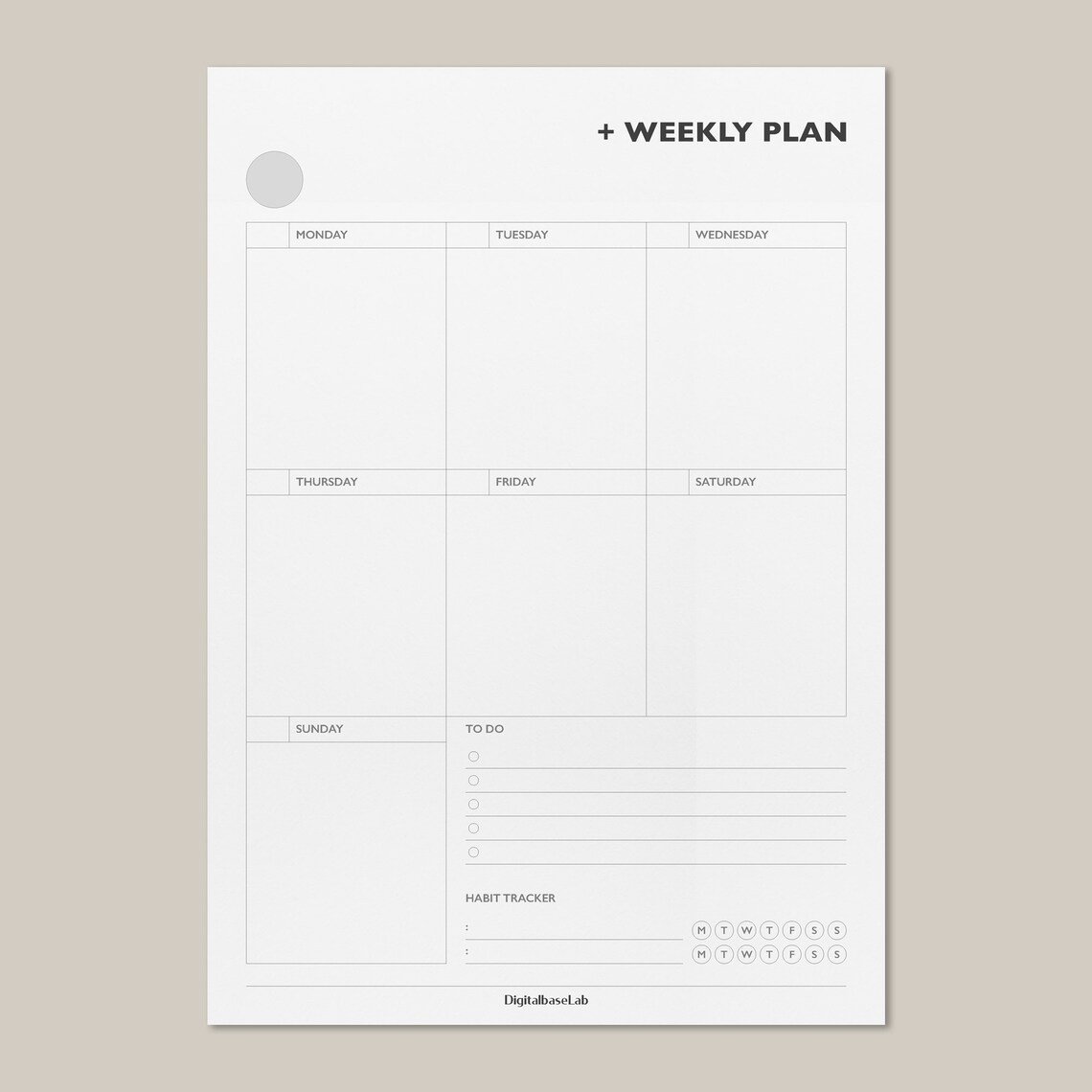 Weekly Planner Printable/ Planner Inserts/ Planner Pages/ Undated Planner/ Perpetual Layout/ A4 ...