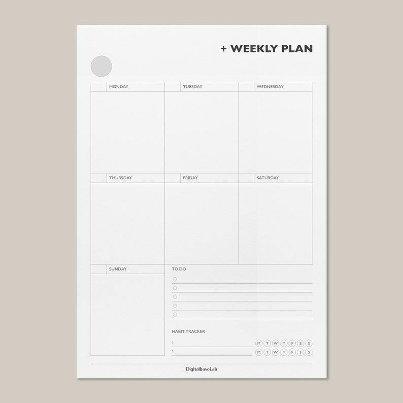Weekly Planner Printable/ Planner Inserts/ Planner Pages/ Undated Planner/ Perpetual Layout/ A4 ...