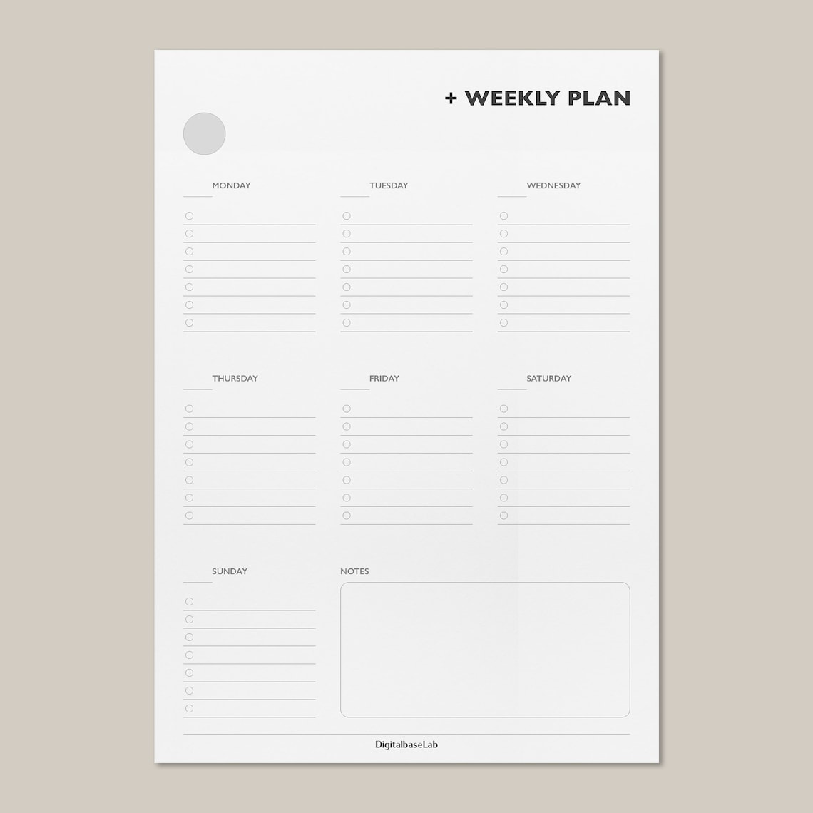 Weekly Planner Printable/ Planner Inserts/ Planner Pages/ Undated Planner/ Perpetual Layout/ A4 ...