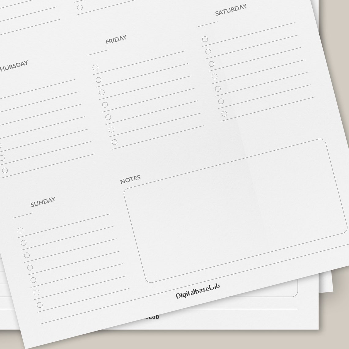 Weekly Planner Printable/ Planner Inserts/ Planner Pages/ Undated Planner/ Perpetual Layout/ A4 ...