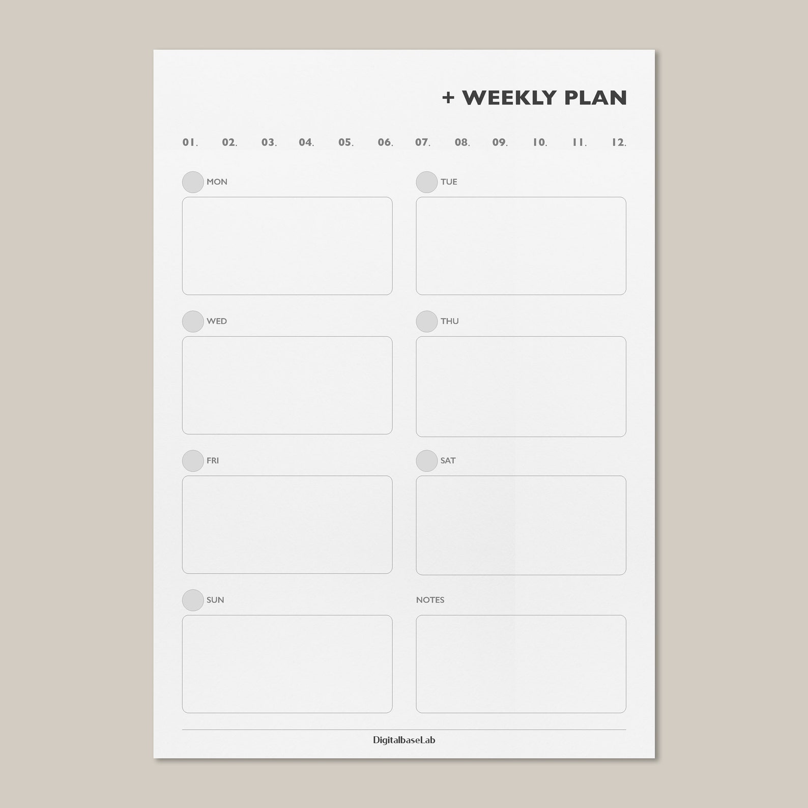 Weekly Planner Printable/ Planner Inserts/ Planner Pages/ Undated Planner/ Perpetual Layout/ A4 ...