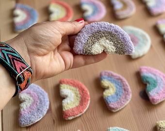 Baby Shower Giveaway, Nursery Decor, Newborn Giveaway, Mini Rainbow Magnets, Rainbow Baby Gift, Gift for New Home,  Refrigerator Magnet