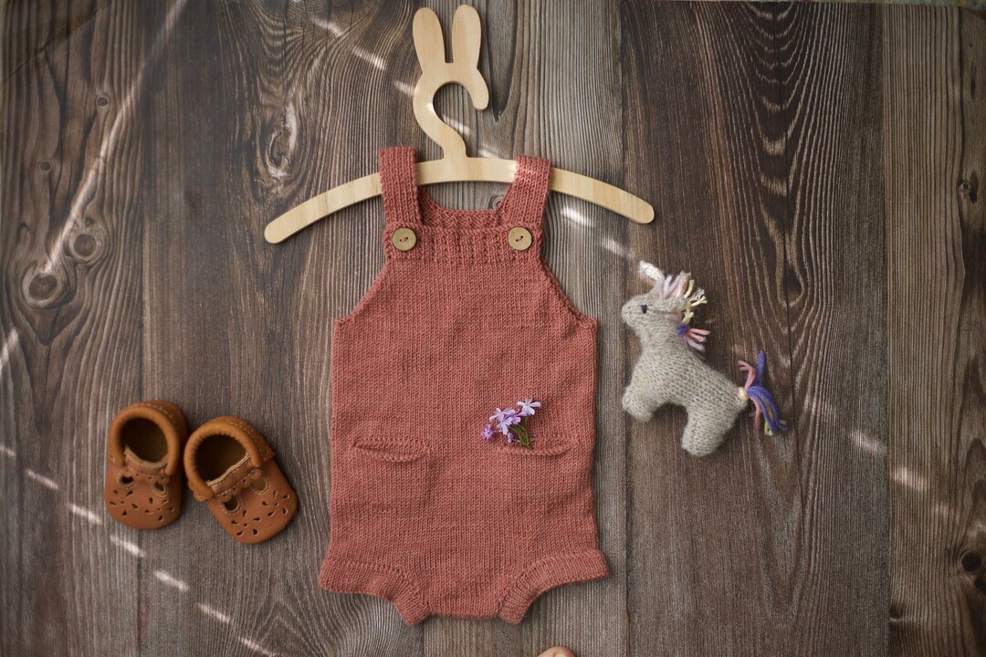 Knit Baby Romper Girl Clothes Knitted Romper Baby Onesie Vintage Style
