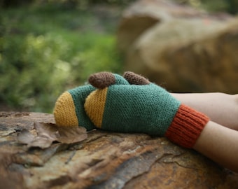Warm Gloves Mittens Women Handknit Mittens Knit Mittens Gloves For Women Handmade Ladies Mittens Gift for Her Knit Arm Warmers