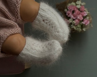 Chaussons de poupée Minikane Chaussons de poupée Miniland Tenues de poupée Minikane Tenues de poupée Miniland Chaussettes de poupée Chaussettes de poupée Angora Chaussons en tricot Angora