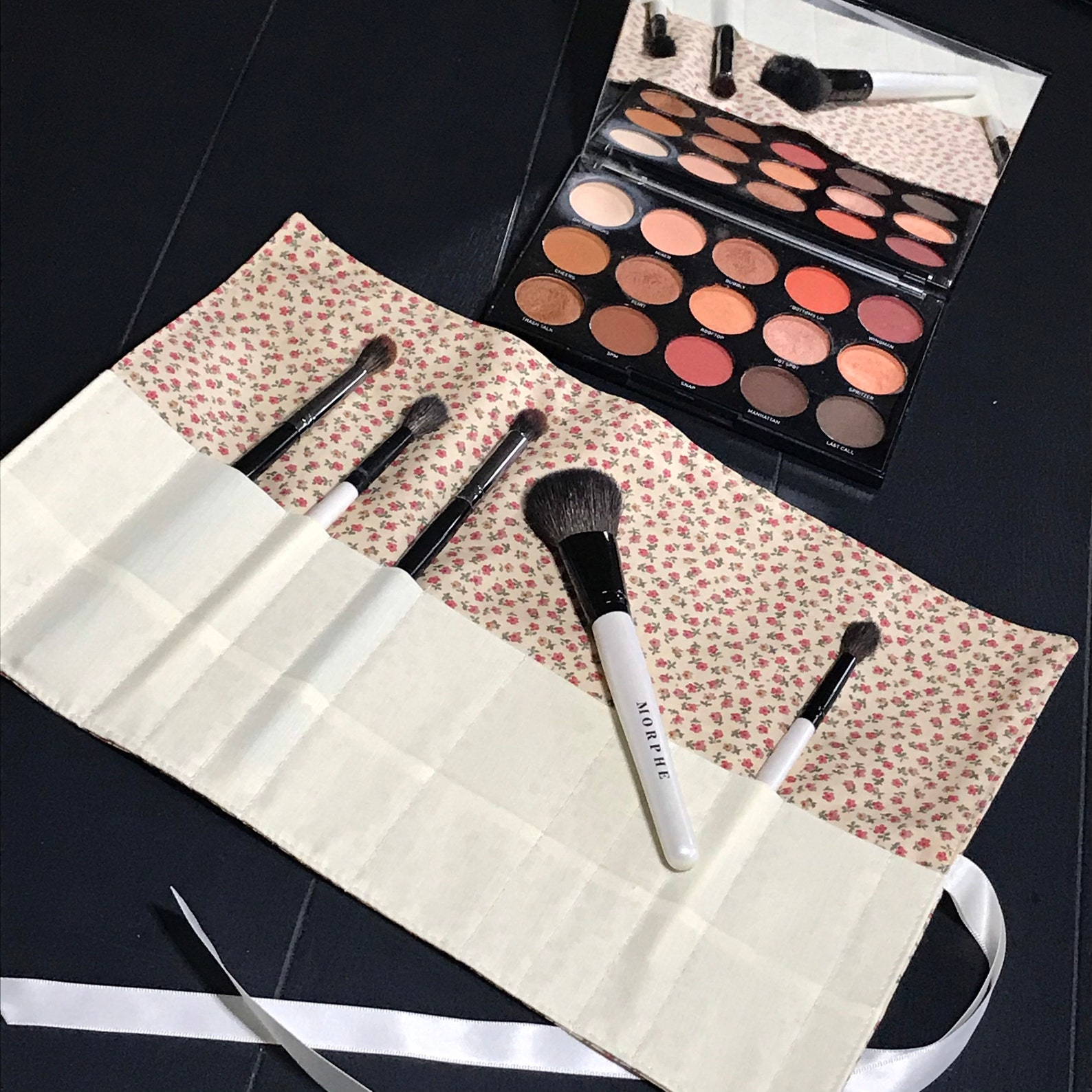 Makeup Brush Roll Makeup brush roll Makeup brush wrap Etsy